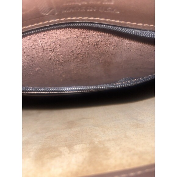 SACOCHE INTERNATIONAL BROWN LEATHER MESSENGER LAPTOP BAG BRIEFCASE - Picture 15 of 16